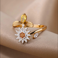 Sunflower Calm Anxiety Ring