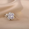 Violet Radiance Anxiety Ring - worn on hand