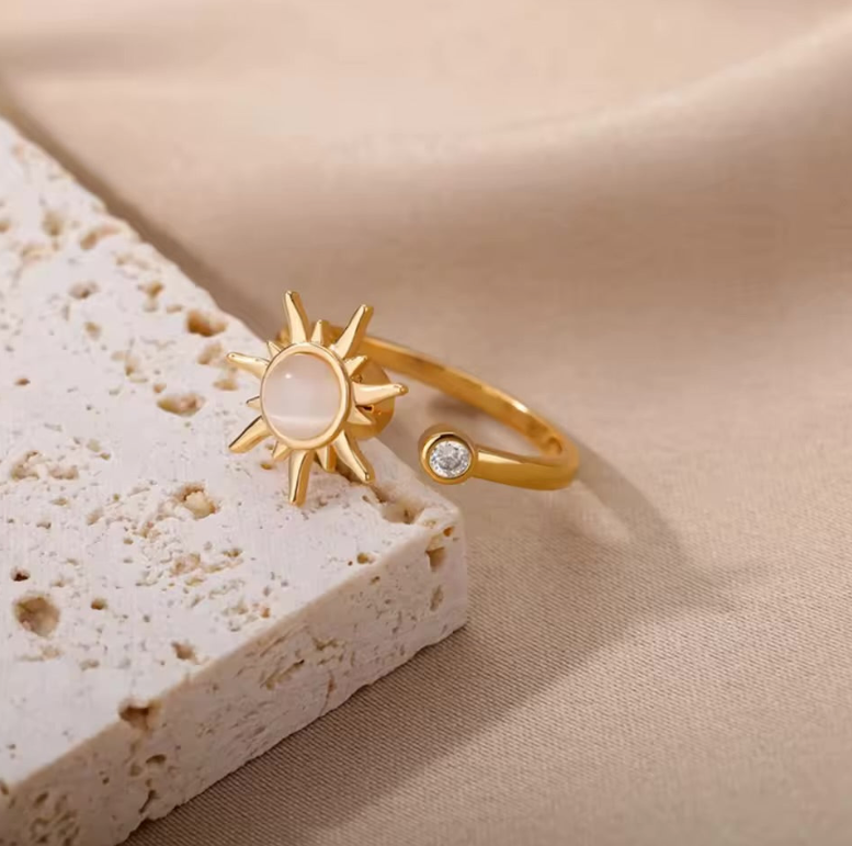 Ray of Grace Anxiety Ring - worn on hand