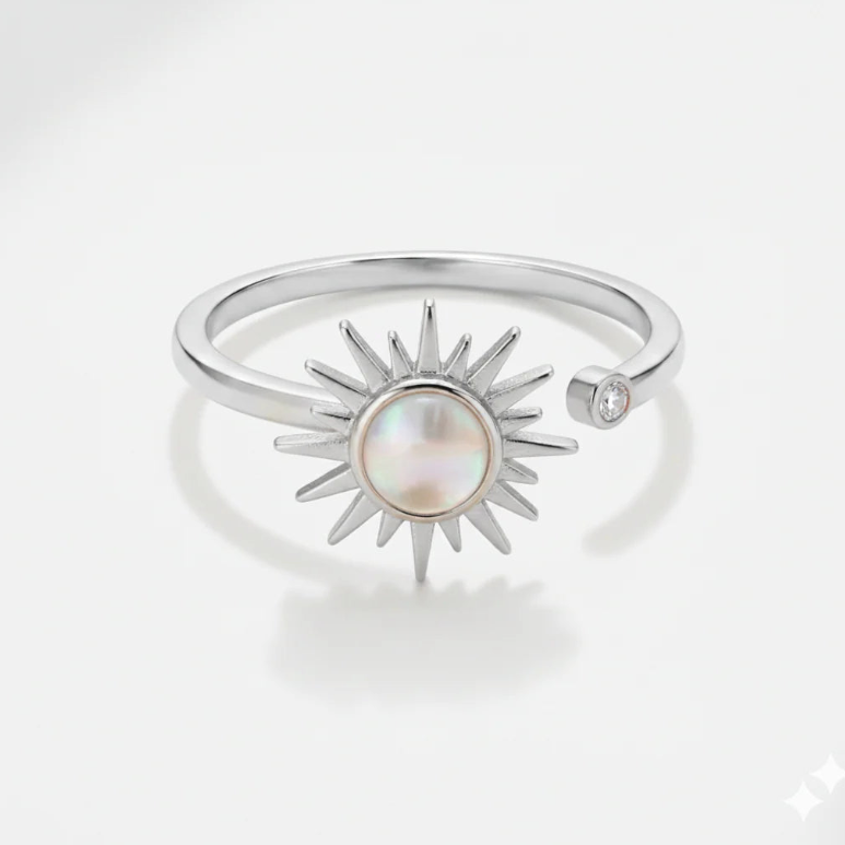 Ray of Grace Anxiety Ring - stress relief spinner ring